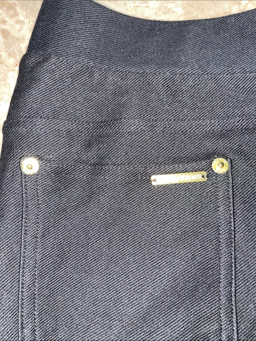 MICHAEL Michael Kors Black Ponte Pull-On Pants with Logo Tag - Picture 3 of 3